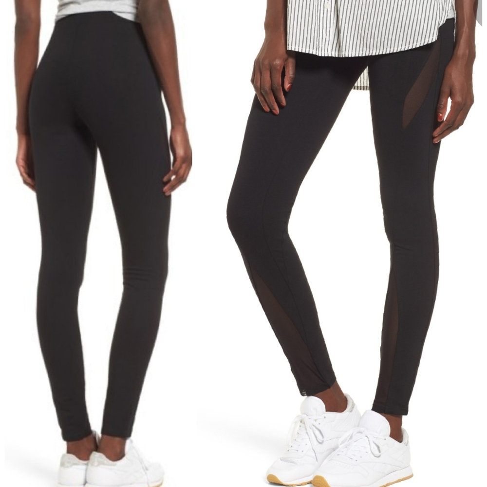 BP. Mesh Inset Leggings Small Black Casual Tights